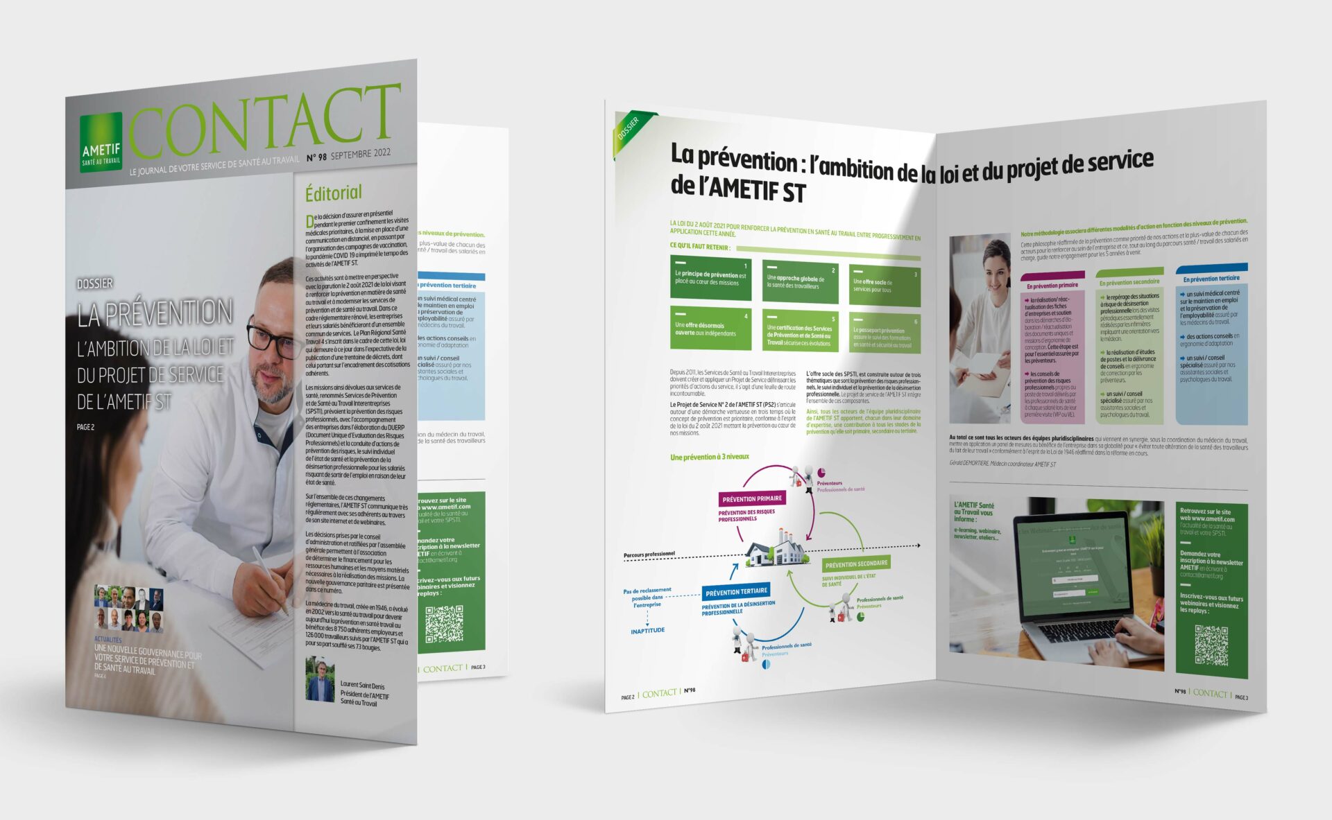 ©Markedia - AMETIF - Conception graphique - Magazine AMETIF CONTACT