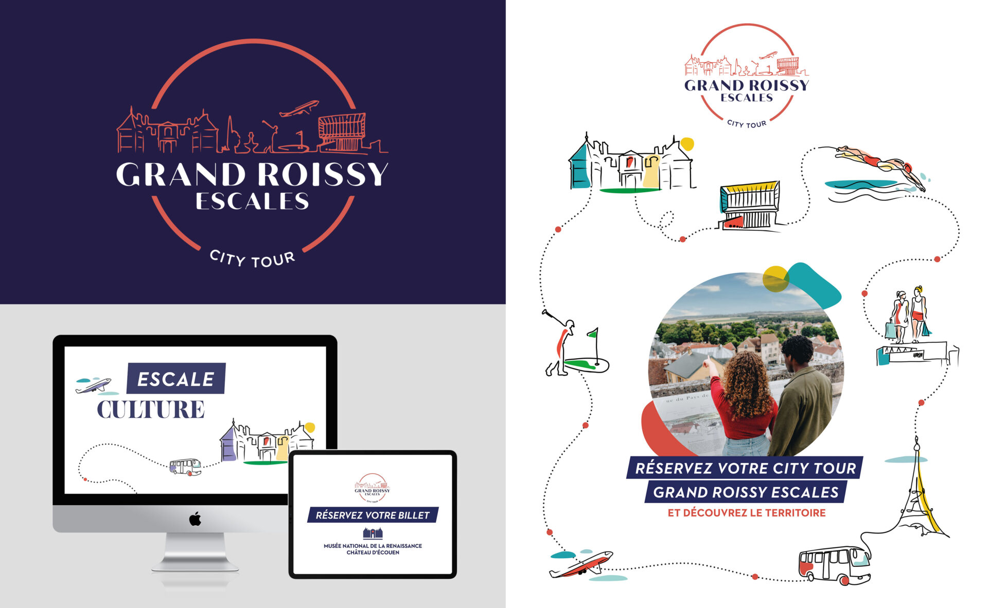 ©Markedia - Office de Tourisme Grand Roissy - City Tour - Conception graphique