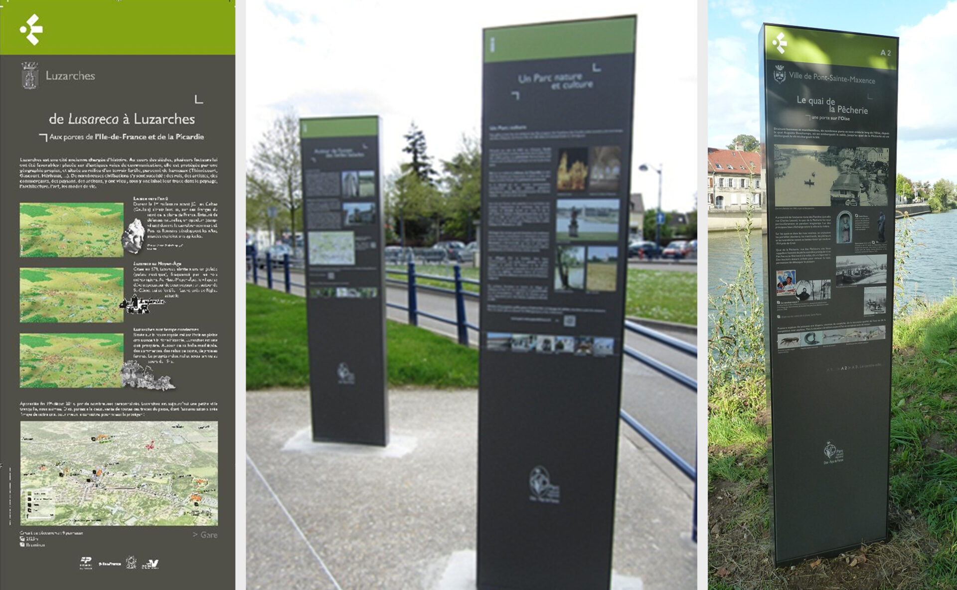 ©Markedia - Parc Naturel Régional Oise Pays-de-France - Conception graphique panneaux de signalétique