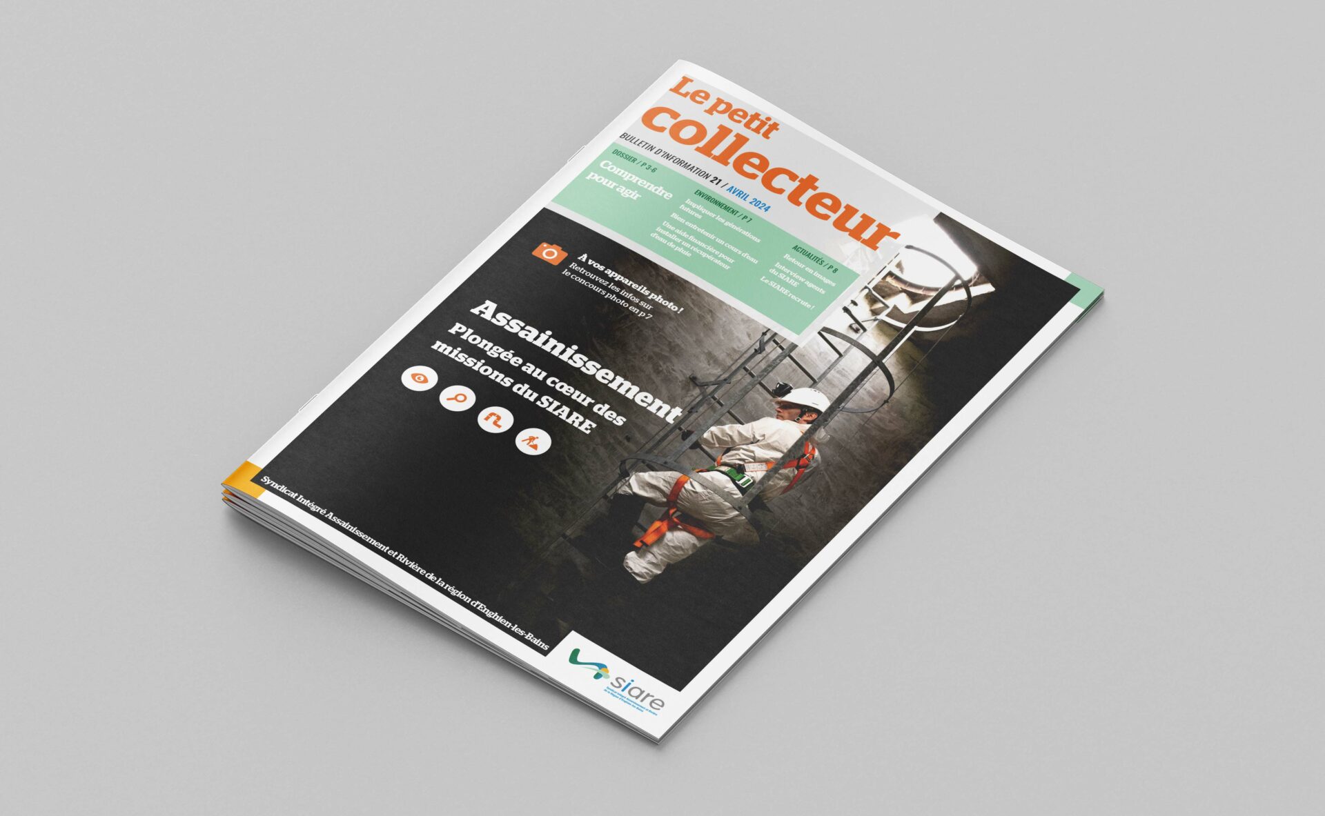 ©Markedia - Le SIARE - Le Petit Collecteur - Conception graphique - Bulletin d'information